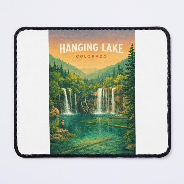 Item preview, Hanging Lake Colorado Alpine Waterfalls and Forest designed and sold by Places On Earth.