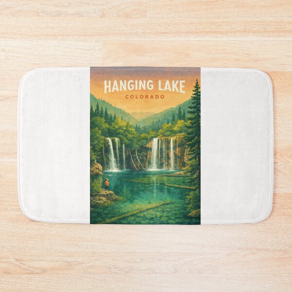 Item preview, Hanging Lake Colorado Alpine Waterfalls and Forest designed and sold by Places On Earth.