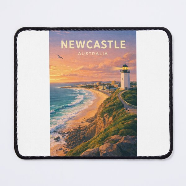 Item preview, Newcastle Australia Coastal Lighthouse Sunset designed and sold by Places On Earth.