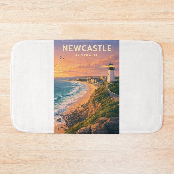 Item preview, Newcastle Australia Coastal Lighthouse Sunset designed and sold by Places On Earth.