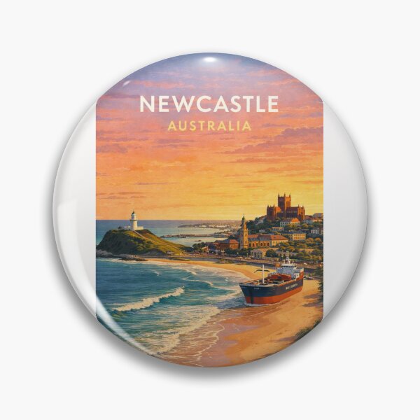 Item preview, Newcastle Australia Harbour Coastline at Sunset designed and sold by Places On Earth.