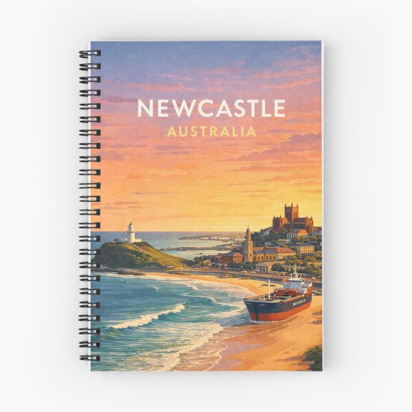 Item preview, Newcastle Australia Harbour Coastline at Sunset designed and sold by Places On Earth.