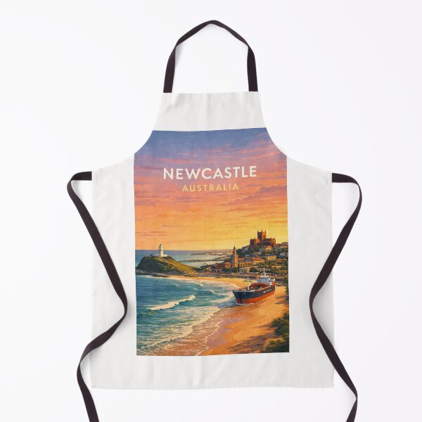 Item preview, Newcastle Australia Harbour Coastline at Sunset designed and sold by Places On Earth.