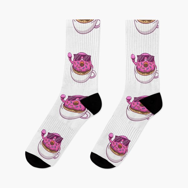Item preview, Cool Pink Donut Floating in Coffee Cup designed and sold by Anke W 	 Ehrlichmann.