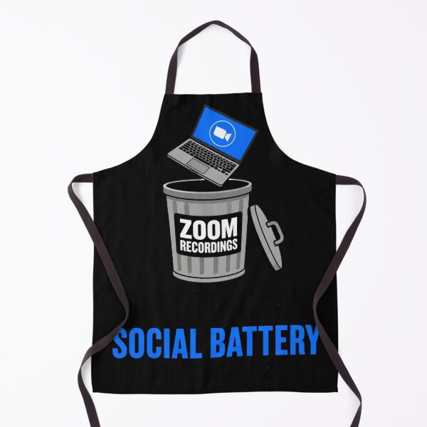 Item preview, Deleting My Social Battery One Meeting At A Time Funny Remote Work designed and sold by PixelPublishing.