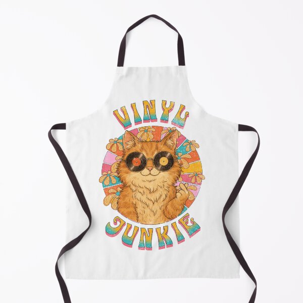 Item preview, Vinyl Junkie Groovy Cat designed and sold by Nacho Average Designs.