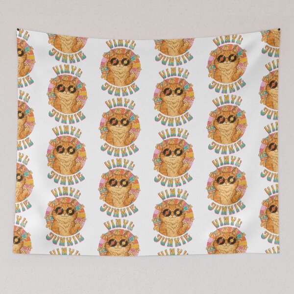 Item preview, Vinyl Junkie Groovy Cat designed and sold by Nacho Average Designs.