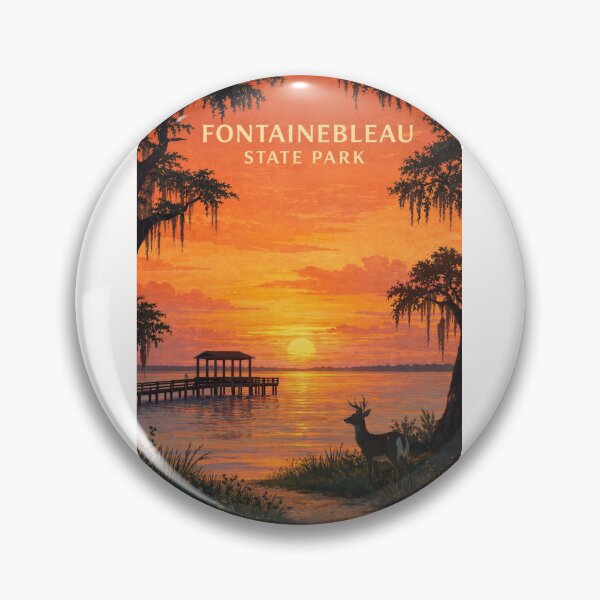 Item preview, Fontainebleau State Park Louisiana Sunset Shoreline designed and sold by Places On Earth.