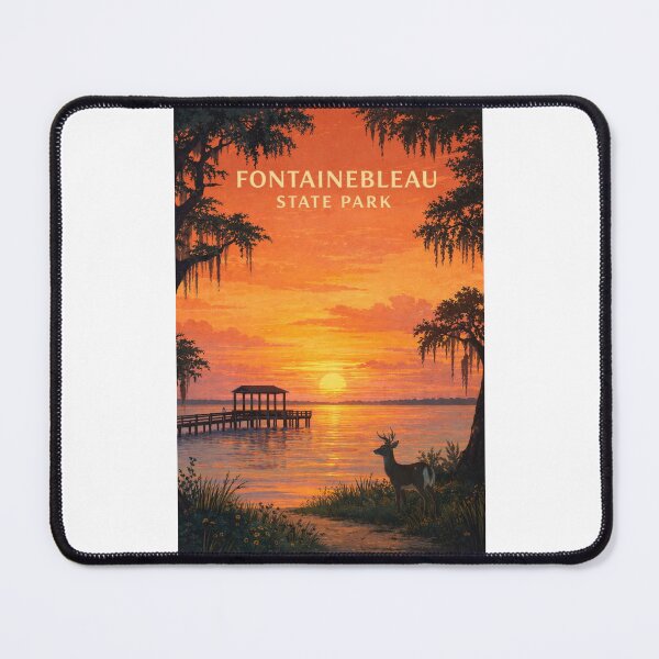 Item preview, Fontainebleau State Park Louisiana Sunset Shoreline designed and sold by Places On Earth.