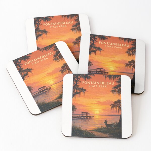 Item preview, Fontainebleau State Park Louisiana Sunset Shoreline designed and sold by Places On Earth.