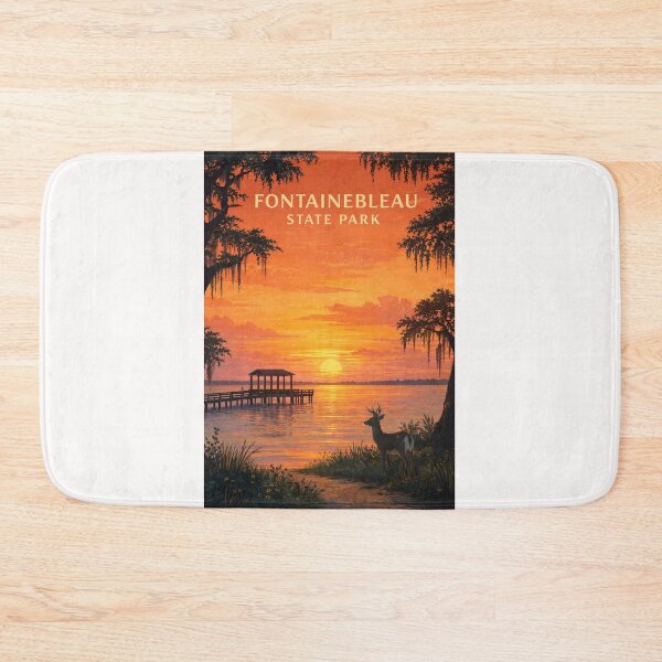Item preview, Fontainebleau State Park Louisiana Sunset Shoreline designed and sold by Places On Earth.