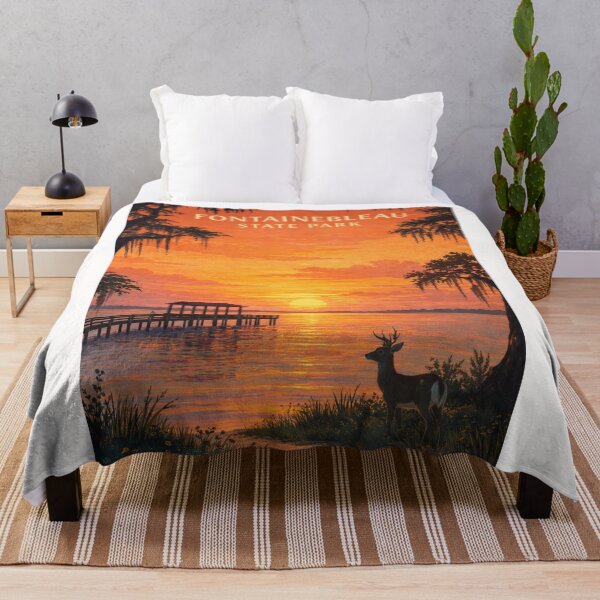 Item preview, Fontainebleau State Park Louisiana Sunset Shoreline designed and sold by Places On Earth.