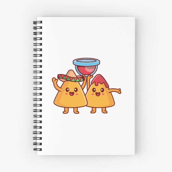 Item preview, Cute Mexican Nachos and Salsa Dip Cartoon designed and sold by Anke W 	 Ehrlichmann.