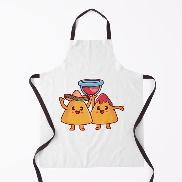 Item preview, Cute Mexican Nachos and Salsa Dip Cartoon designed and sold by Anke W 	 Ehrlichmann.