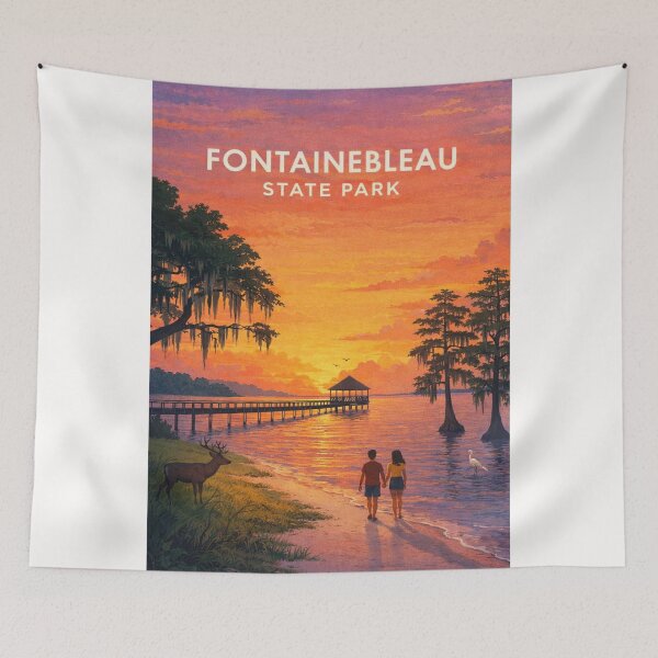 Item preview, Fontainebleau State Park Louisiana Bayou Sunset designed and sold by Places On Earth.