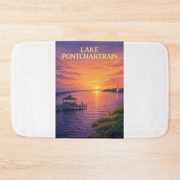 Item preview, Lake Pontchartrain Louisiana Sunset Lighthouse View designed and sold by Places On Earth.