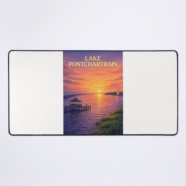 Item preview, Lake Pontchartrain Louisiana Sunset Lighthouse View designed and sold by Places On Earth.