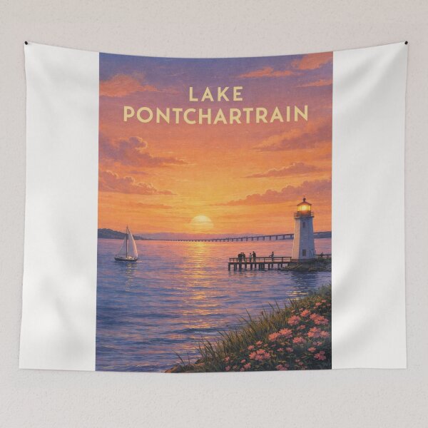 Item preview, Lake Pontchartrain Coastal Louisiana Evening Glow designed and sold by Places On Earth.