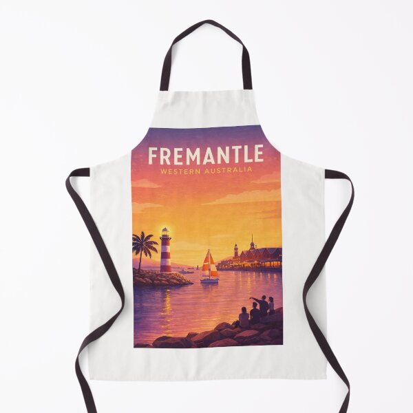 Item preview, Fremantle Western Australia Harbour Sunset and Lighthouse Coast designed and sold by Places On Earth.