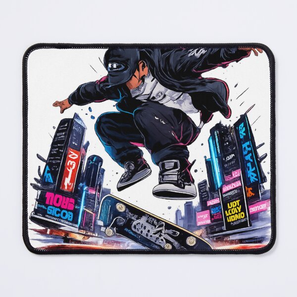 Item preview, City Flip Master | Cyberpunk Skateboard Kickflip | Urban Street Art designed and sold by RAMHEARTS.