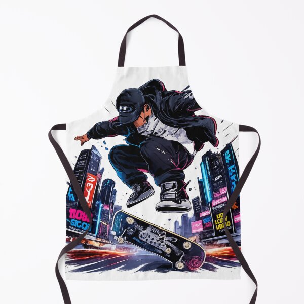 Item preview, City Flip Master | Cyberpunk Skateboard Kickflip | Urban Street Art designed and sold by RAMHEARTS.