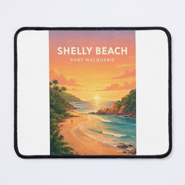 Item preview, Shelly Beach Port Macquarie Tropical Coastline Sunset designed and sold by Places On Earth.