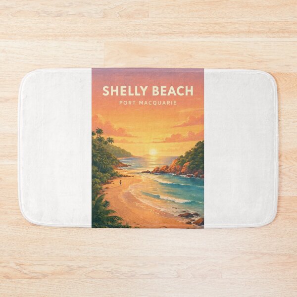 Item preview, Shelly Beach Port Macquarie Tropical Coastline Sunset designed and sold by Places On Earth.