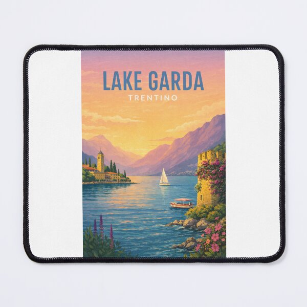 Item preview, Lake Garda Trentino Alpine Lakeside Panorama designed and sold by Places On Earth.