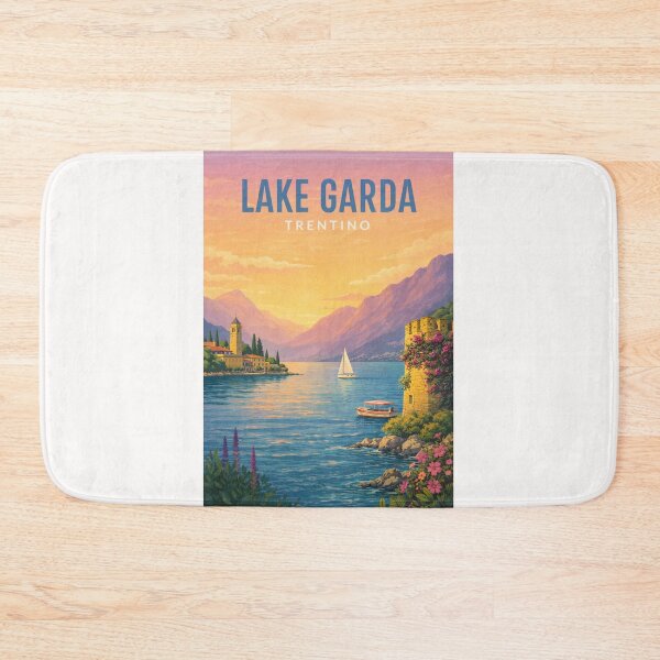 Item preview, Lake Garda Trentino Alpine Lakeside Panorama designed and sold by Places On Earth.