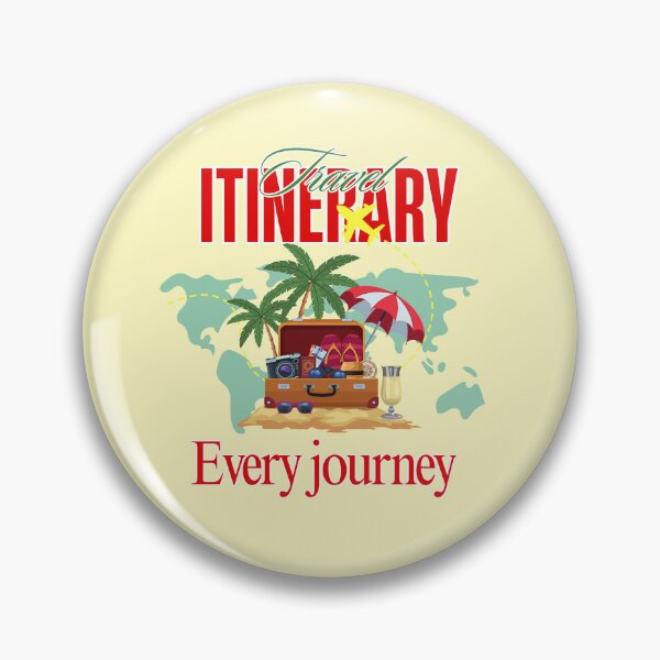 Item preview, Travel Itinerary Every Journey Vintage Vacation Graphic designed and sold by SilverSeaBKK.