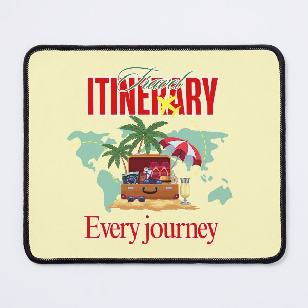 Item preview, Travel Itinerary Every Journey Vintage Vacation Graphic designed and sold by SilverSeaBKK.