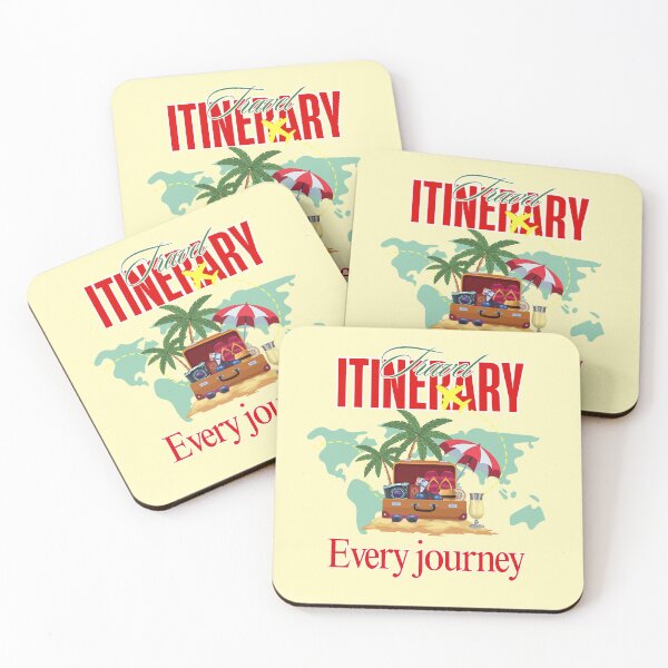 Item preview, Travel Itinerary Every Journey Vintage Vacation Graphic designed and sold by SilverSeaBKK.