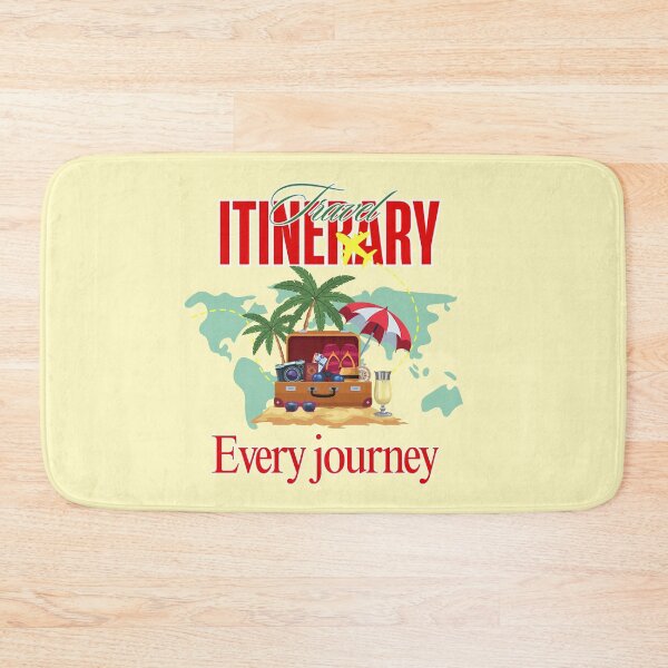 Item preview, Travel Itinerary Every Journey Vintage Vacation Graphic designed and sold by SilverSeaBKK.