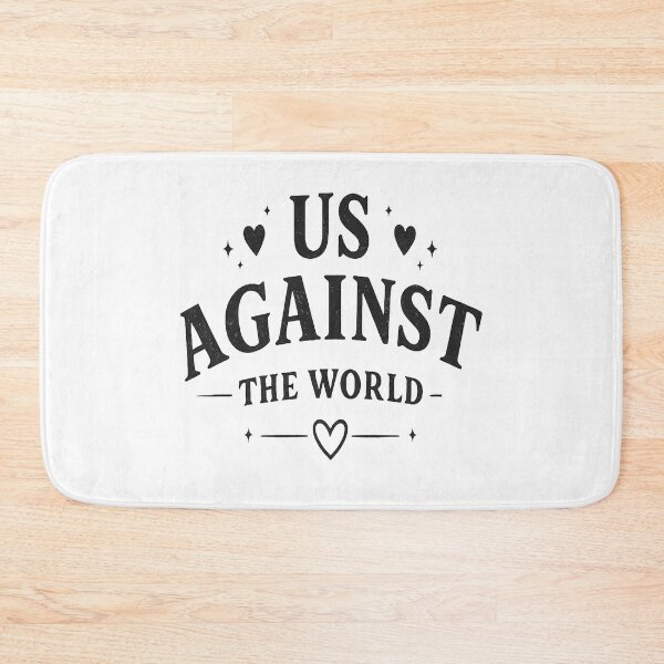 Item preview, Us Against The World Minimalist Romantic Aesthetic designed and sold by Lovestickerco.