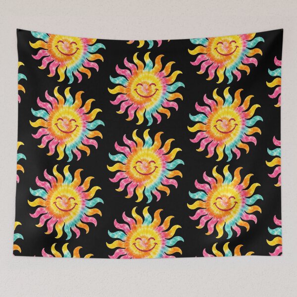 Item preview, Tie Dye Smiling Sun designed and sold by jgvisualarts.