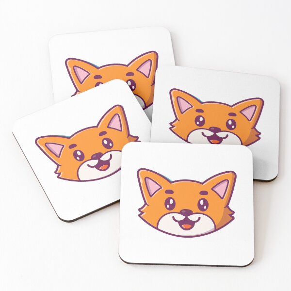 Item preview, Cute Kawaii Orange Fox Face Cartoon Illustration designed and sold by Anke W 	 Ehrlichmann.