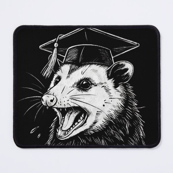 Item preview, First Of All I Graduated Funny Opossum Meme designed and sold by Majnon8bp.