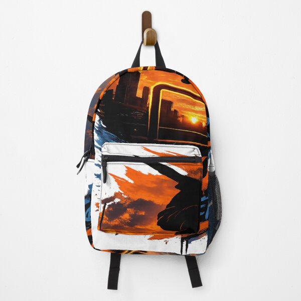 Item preview, Skate Never Stops | Sunset Rail Grind Silhouette | Motivational Skate Art designed and sold by RAMHEARTS.