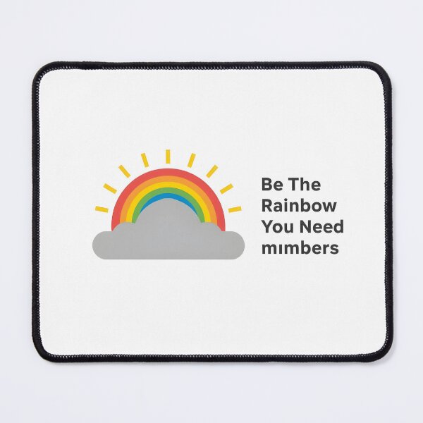 Item preview, Be The Rainbow You Need Inspirational Quote Rainbow Minimalist Positive Vibes Design designed and sold by Pride_Prints.