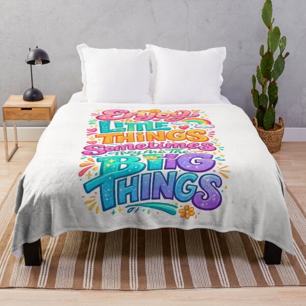Item preview,  Enjoy The Little Things Sometimes They Are The Big Things Inspirational Quote designed and sold by Places On Earth.