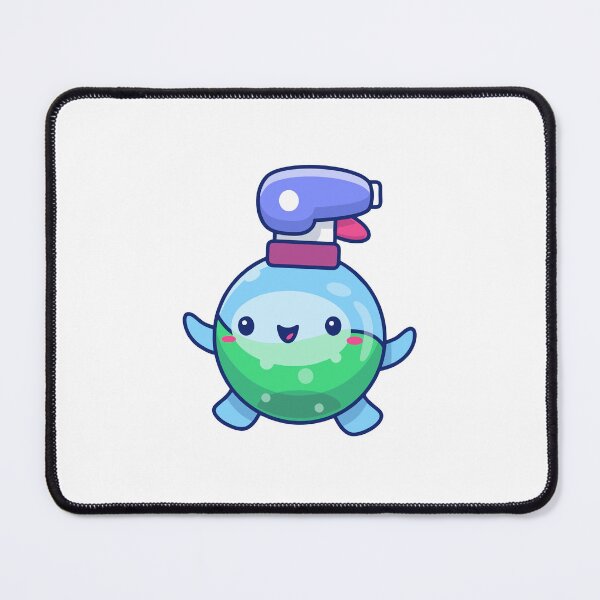 Item preview, Cute Kawaii Cleaning Spray Bottle Cartoon Character designed and sold by Anke W 	 Ehrlichmann.