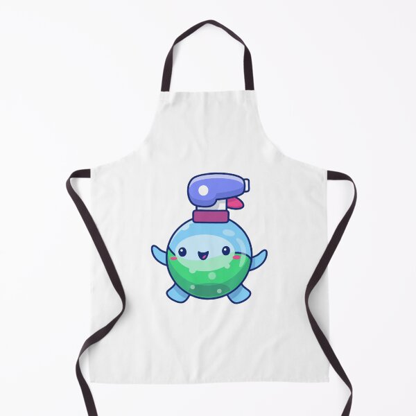 Item preview, Cute Kawaii Cleaning Spray Bottle Cartoon Character designed and sold by Anke W Ehrlichmann.
