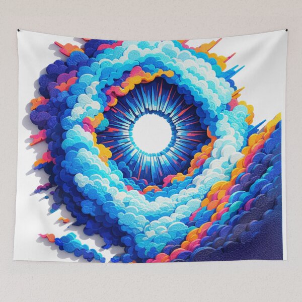 Item preview, Psychedelic Cloud Ring 3D Texture Art designed and sold by houta.