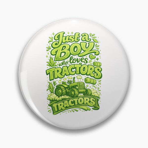 Item preview, Just A Boy Who Loves Tractors Farm Life Country Quote designed and sold by Places On Earth.