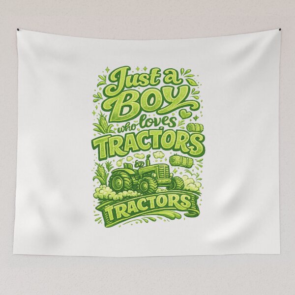Item preview, Just A Boy Who Loves Tractors Farm Life Country Quote designed and sold by Places On Earth.