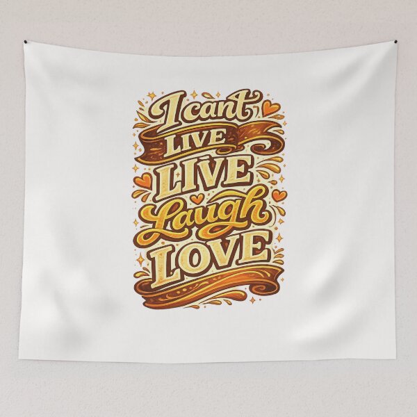 Item preview, I Cant Live Laugh Love Laugh Love Funny Retro Quote designed and sold by Places On Earth.