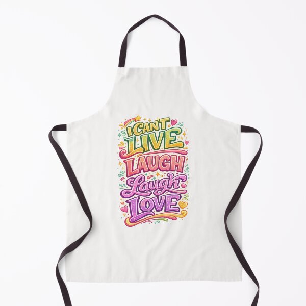 Item preview, I Cant Live Laugh Laugh Love Colorful Typography Quote designed and sold by Places On Earth.