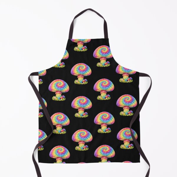 Item preview, Rainbow Tie Dye Mushroom Art designed and sold by jgvisualarts.