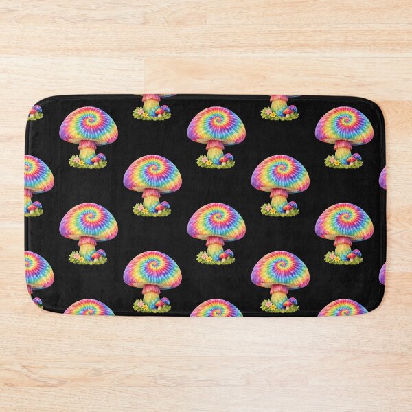 Item preview, Rainbow Tie Dye Mushroom Art designed and sold by jgvisualarts.