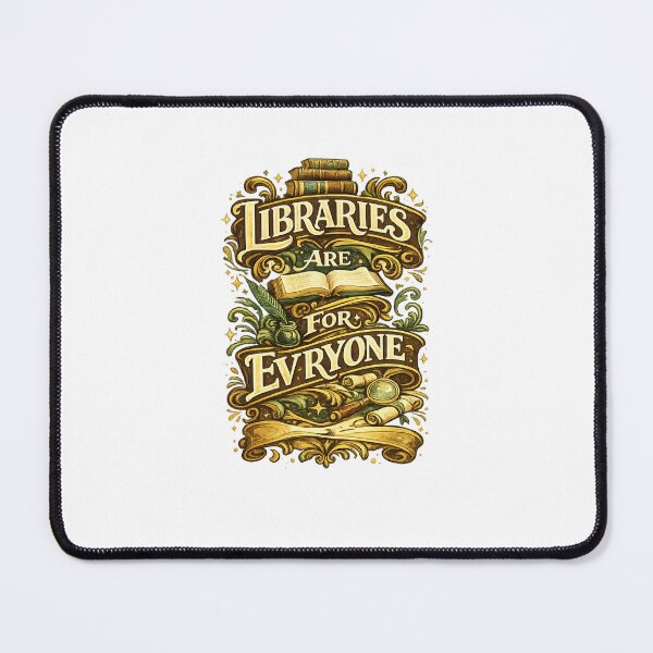 Item preview, Libraries Are For Everyone Vintage Literary Quote designed and sold by Places On Earth.